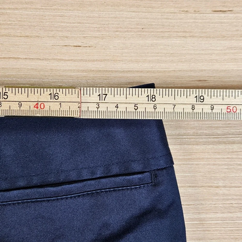 Orvis Chino Pants Women 16 Blue‎ Cotton Blend Stretch Straight Leg Workwear